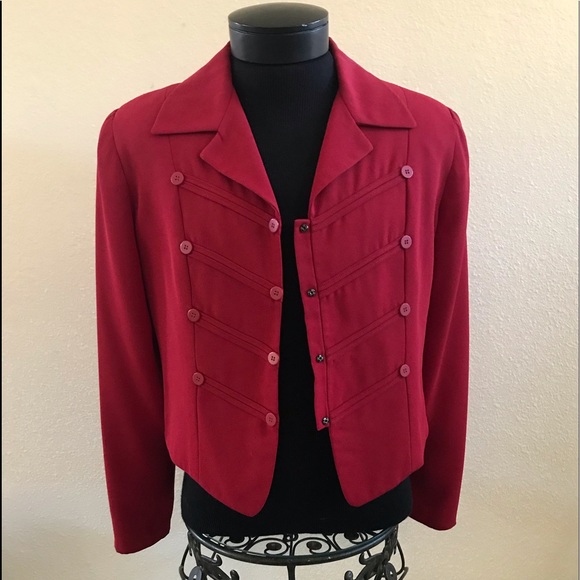 RED CASUAL CORNER SZ 10 JACKET - Picture 2 of 8